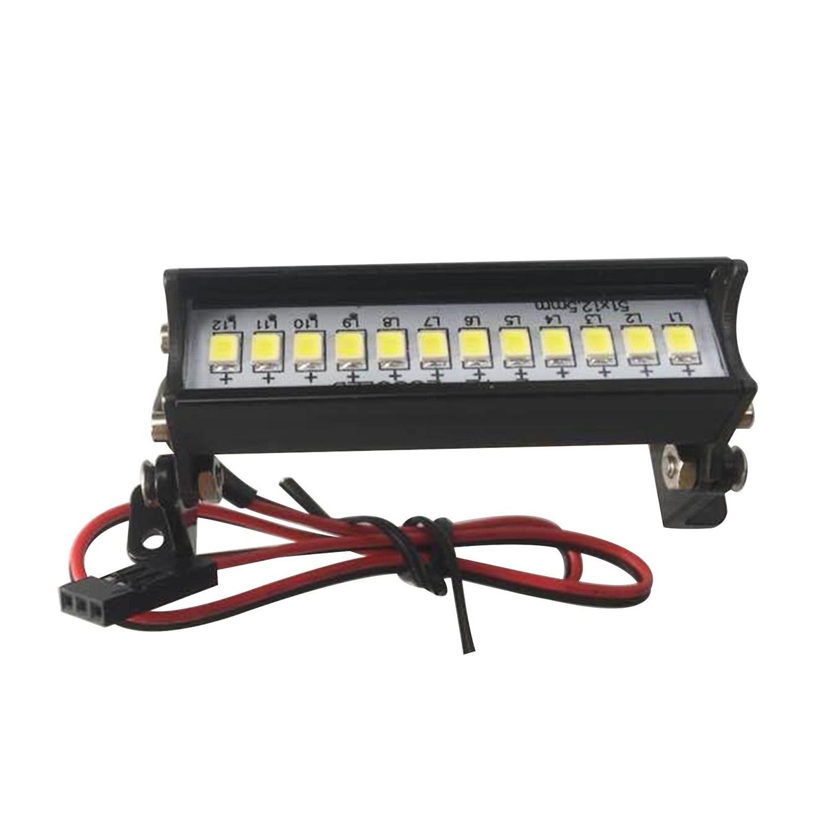 55mm 12 LED Roof Light Replacement for Axial SCX10 Traxxas TRX4 D90 Redcat GEN8 hpi RC Car