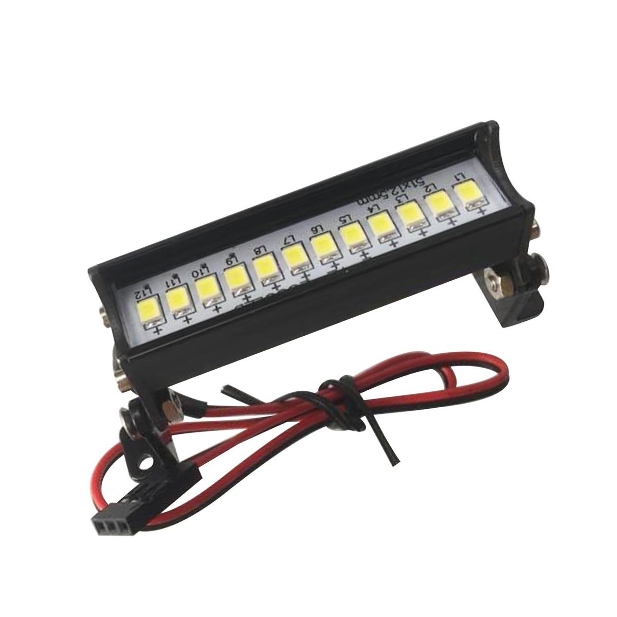 55mm 12 LED Roof Light Replacement for Axial SCX10 Traxxas TRX4 D90 Redcat GEN8 hpi RC Car