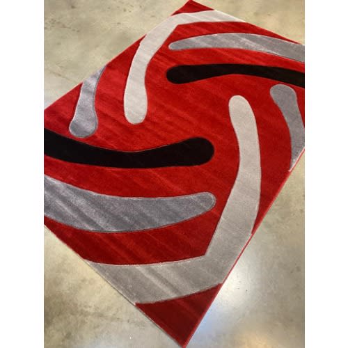 4ft By 6ft Retro Pattern Multicolor Center Turkish Rug