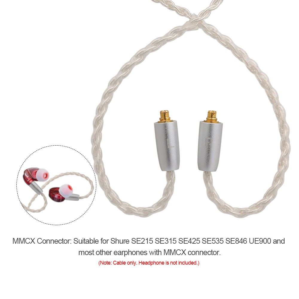 3.5mm Wired Earphones Cable Detachable Replacement Headphone