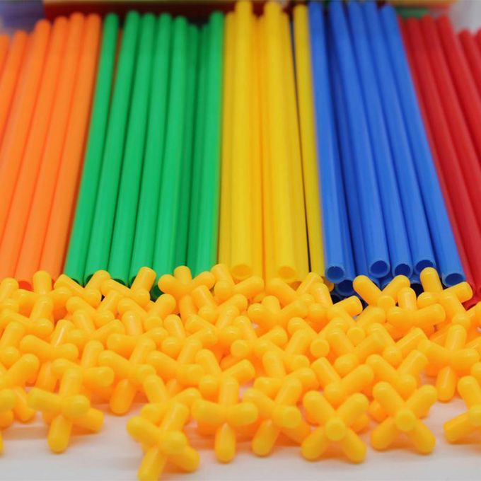 Interlocking Straw Constructor Construction Fort Building Toy