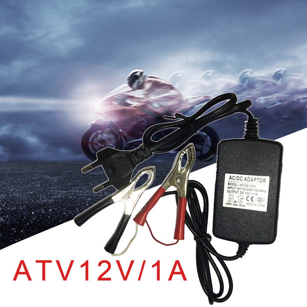 15W Auto Car Motorcycle ATV 12V/1A Multi-mode Battery Charger Tender