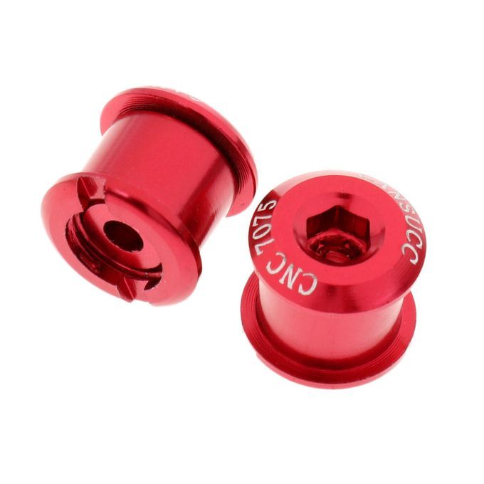 5Pcs Bike Crank Arm Bolts Crankset Screws For Single M8x7mm Red