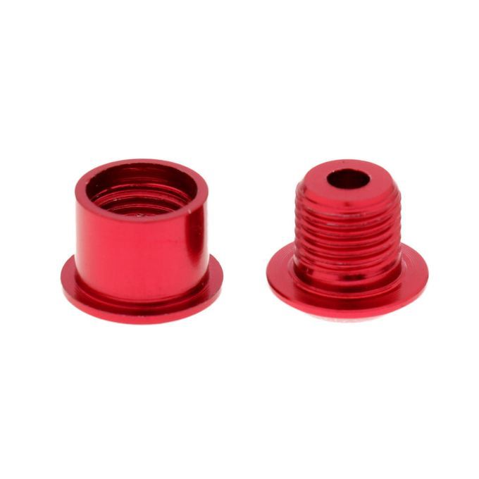 5Pcs Bike Crank Arm Bolts Crankset Screws For Single M8x7mm Red