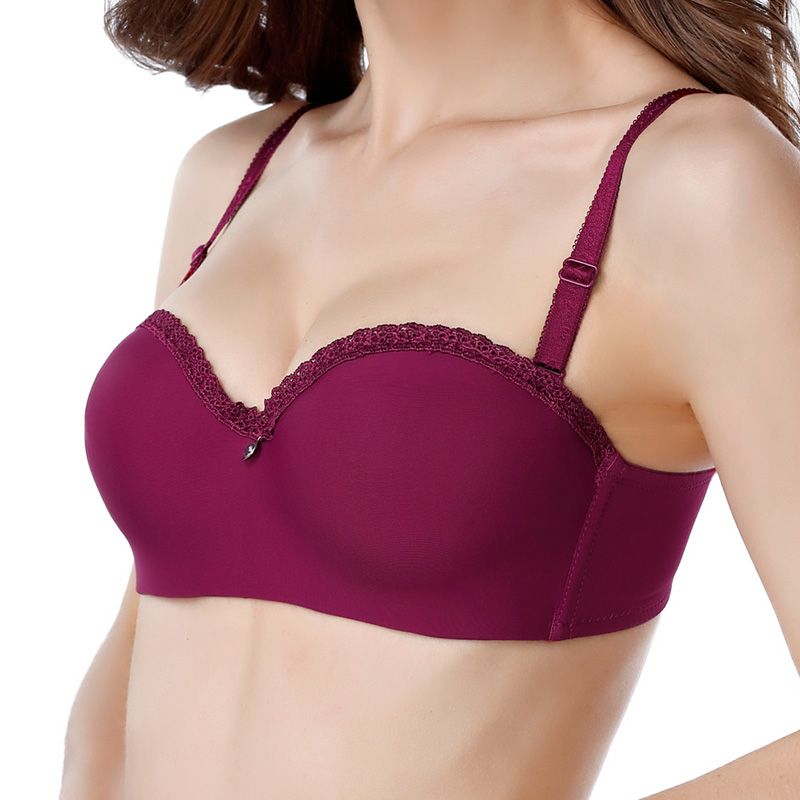 Comfortable 34 36 38 B Cup Size Half Cup Ladies Brasserie Bra For Woman