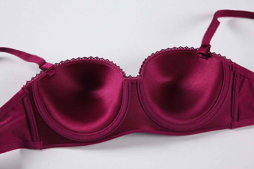 Comfortable 34 36 38 B Cup Size Half Cup Ladies Brasserie Bra For Woman