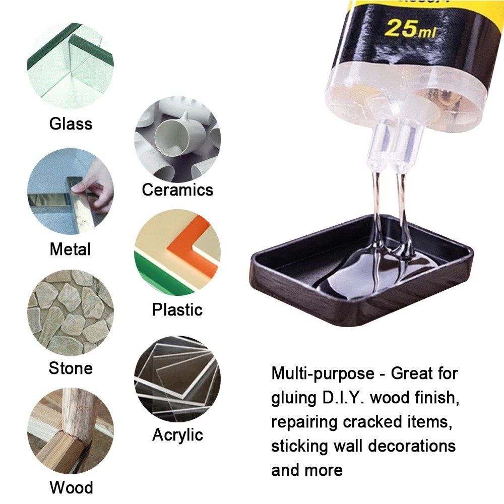 2 Minutes Curing Super Liquid AB Glue For Office Home Supply