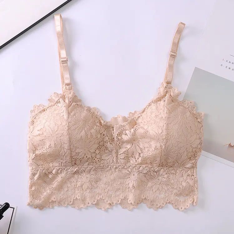 Ladies Sexy Lace Lingerie Bralette Bra Tops - Tiny Shoulder Strap Underwear