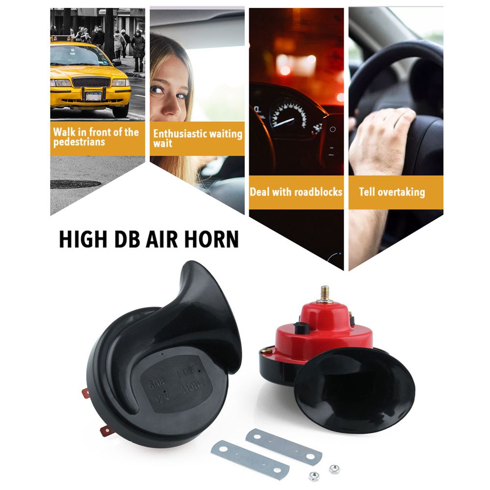 12V 110DB Snail Horn Refitting Double Tone Horn Of