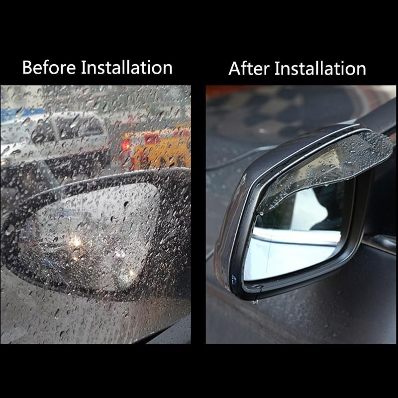 Car rearview mirror rain Eyebrow Shield Water Guard For Peugeot 307 206 308 407 207 3008 406 208 8 301 2008 408 08