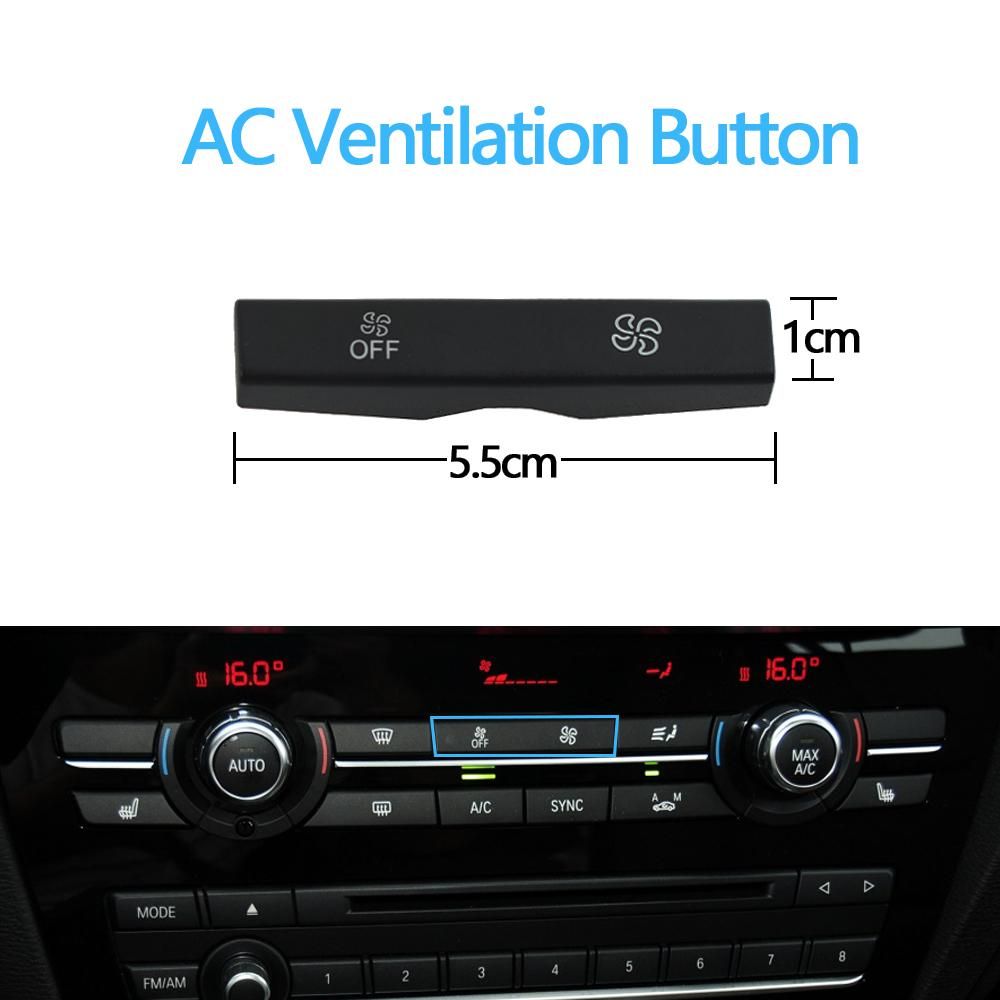 Dashboard Air Conditioning AC Button Venlitation Key Cap Repair Kit Replacement For BMW X3 F25 2014-2017 X4 F26 2013-2018