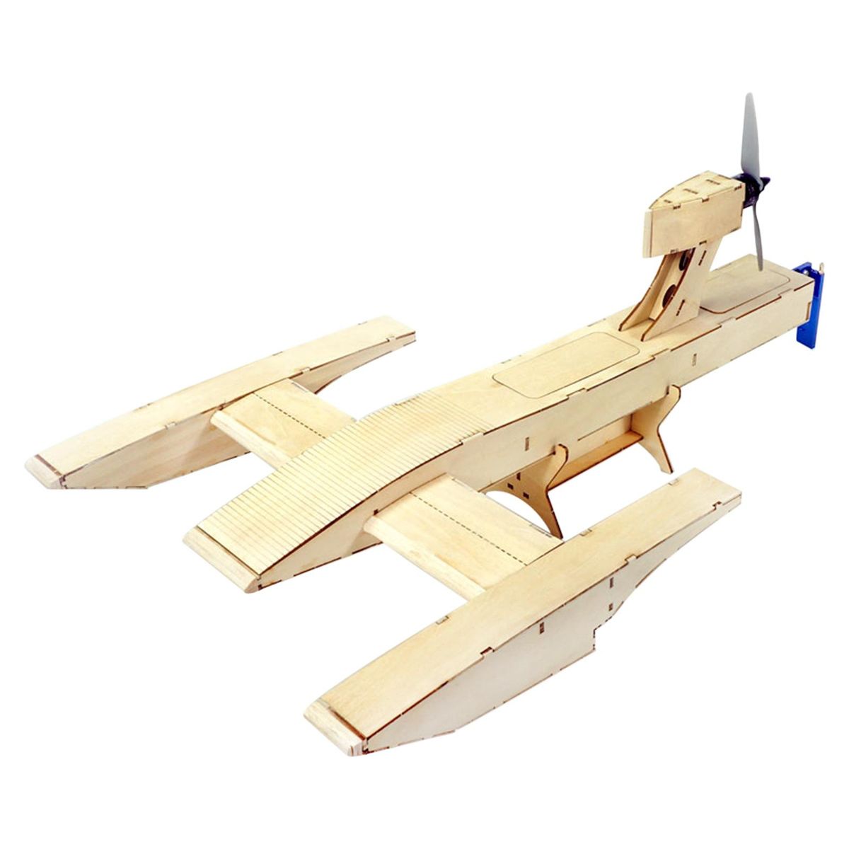 RC Boat Outdoor Pools and Lakes Toys for Kids Boys DIY Assembly Wooden Boat Model with Motor Servo ESC