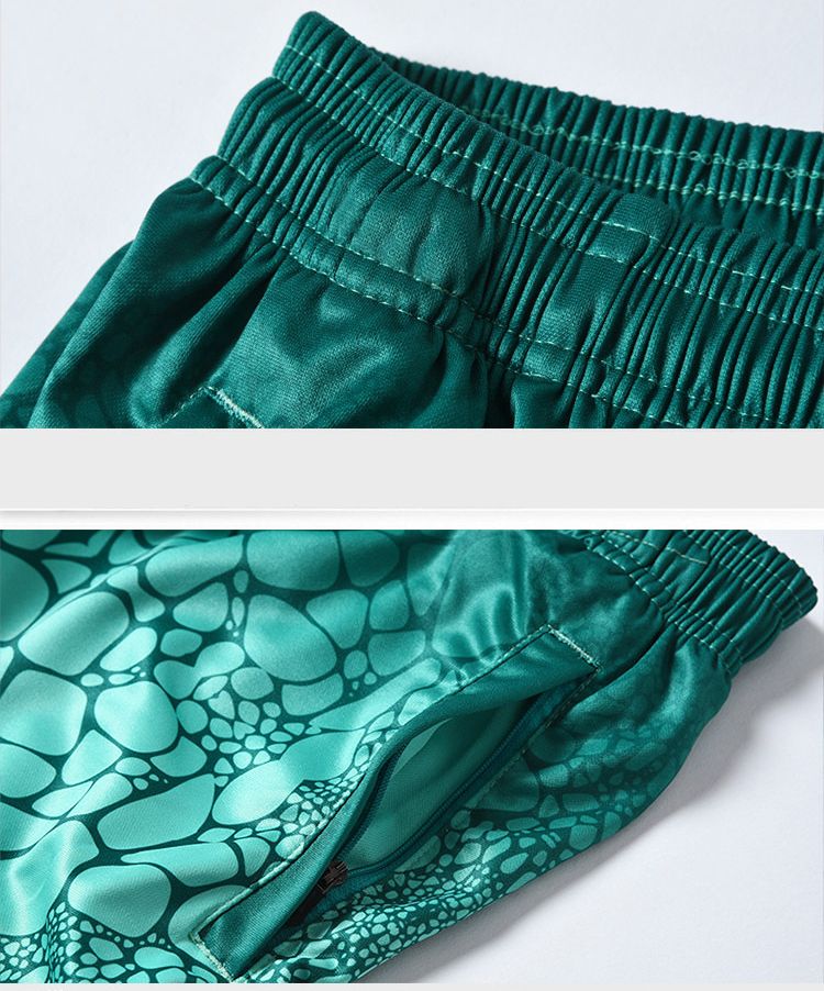 Printing Knee Length Summer Run Street Basketball Shorts