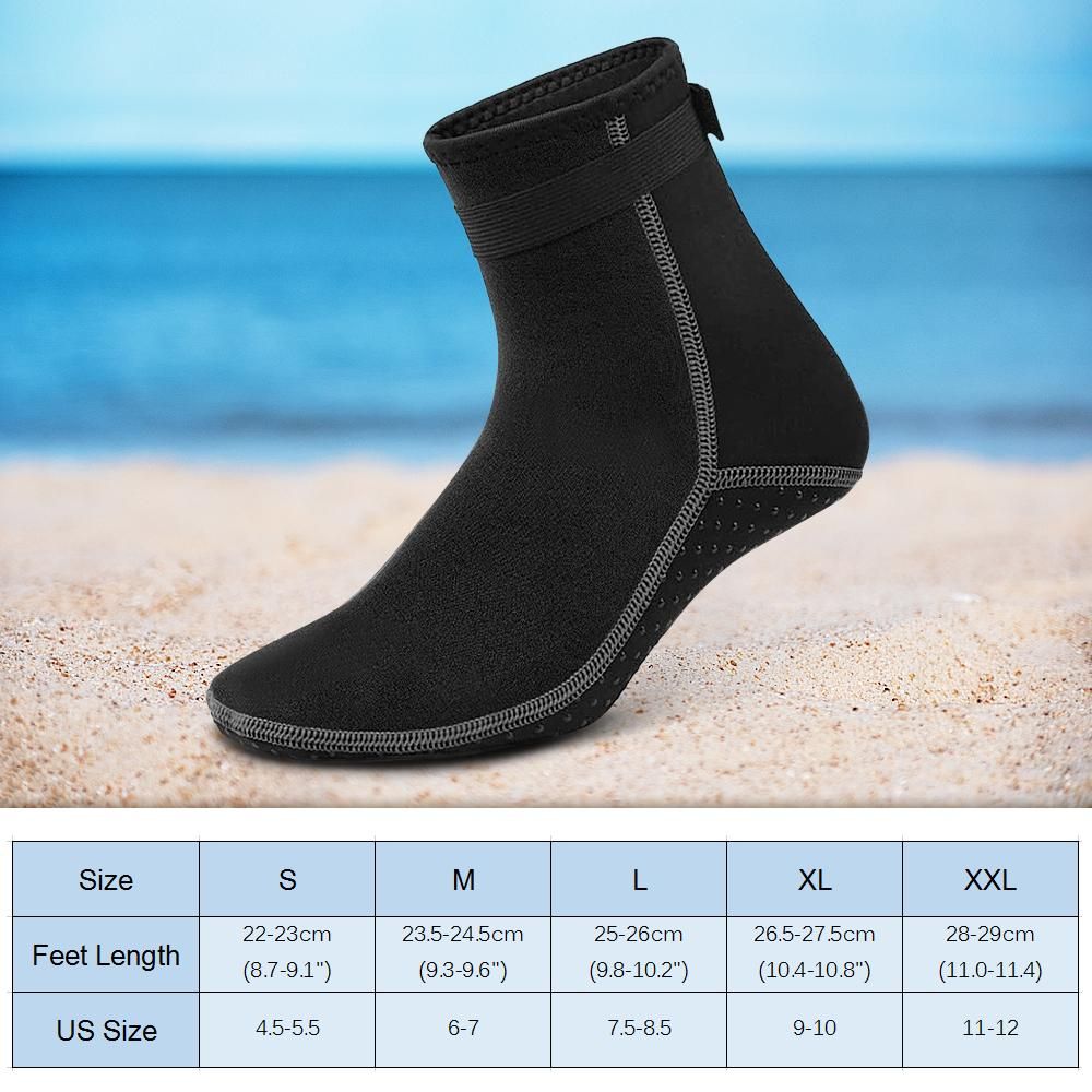 3mm Neoprene Diving Socks Swimming Socks Swimwear Warm Snorkeling Socks For Beach Swimming Diving Surfing Snorkeling