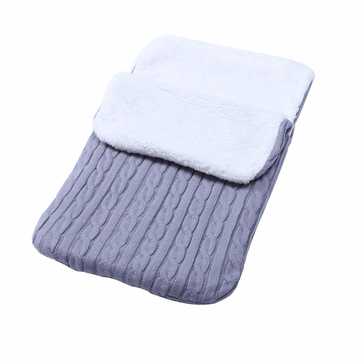 Baby Sleeping Bag Winter Berber Fleece Outdoor  Stroller Sleeping Bag Warm Anti-kick Baby Knitted Warm Newborn Swadding