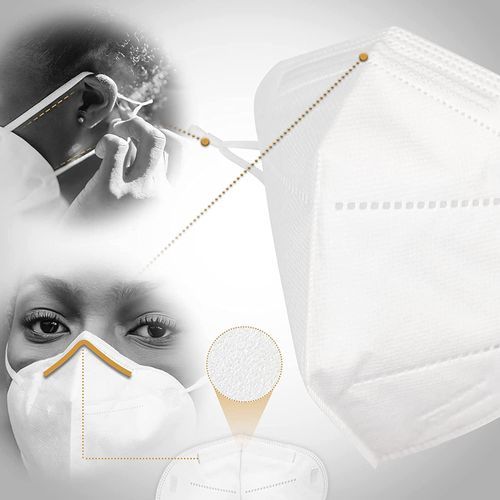 Healthcare FFP2 N95 Face Masks, Medical Mask, Adjustable Anti-irritation Earloops -WHITE- 20 PCS