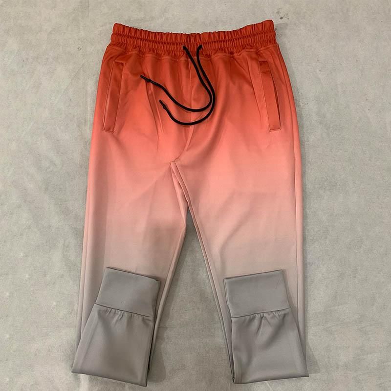 Tracksuit pants with gradient for men sportswear high quality for autumn bodybuilding