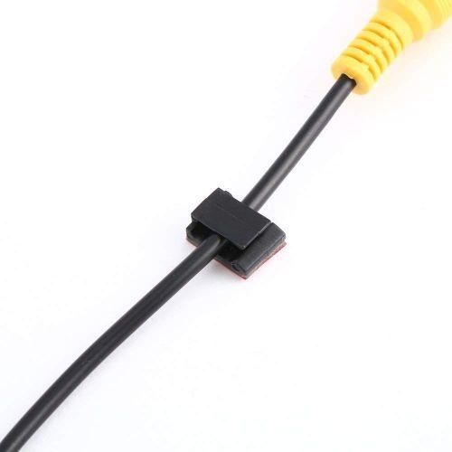 100 Pcs Adhesive Cable Clips Wire Clamps Car Cable