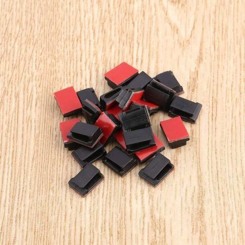 100 Pcs Adhesive Cable Clips Wire Clamps Car Cable