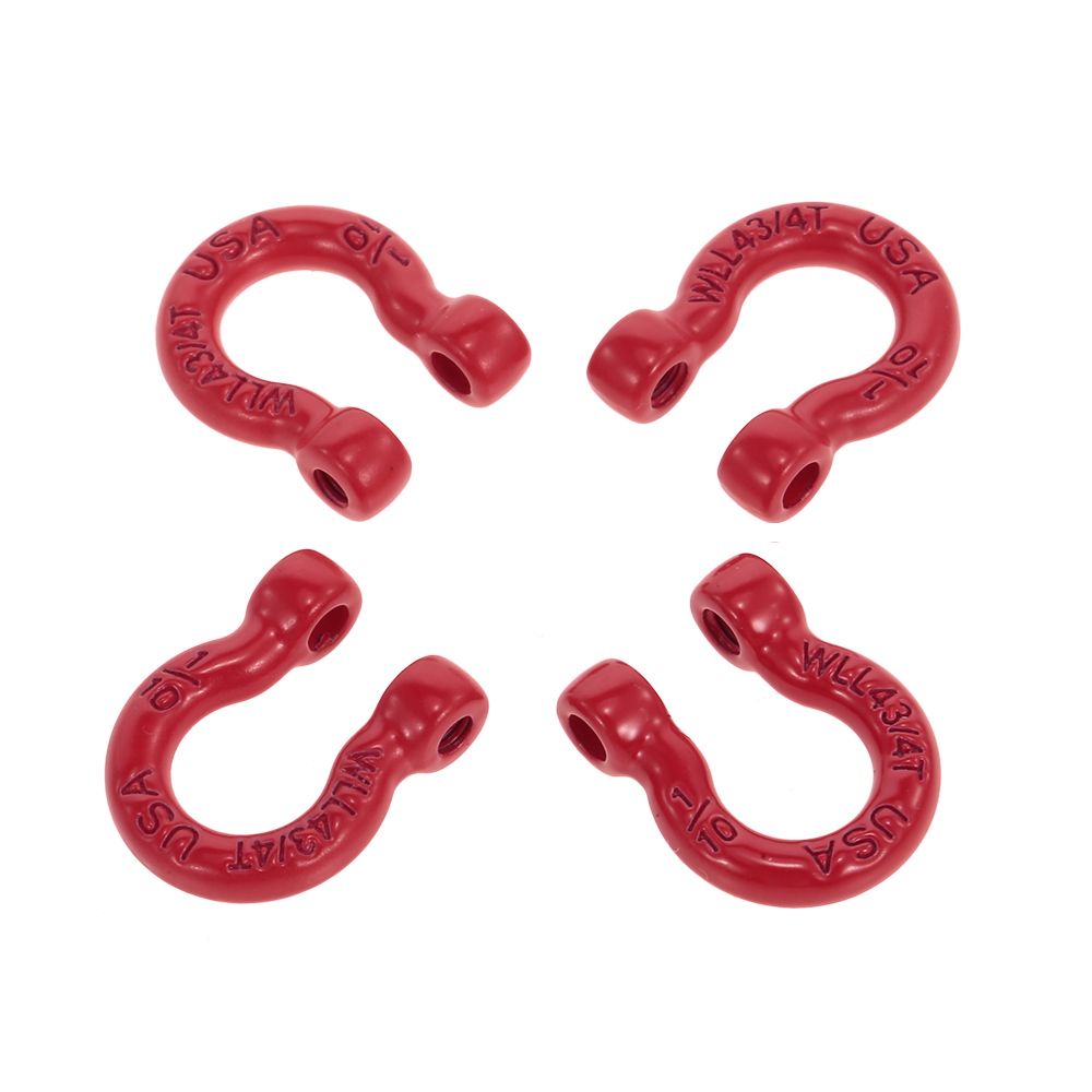 1 Set Tow D-Ring Shackles Trailer Hook Trailer Lock For 1/10