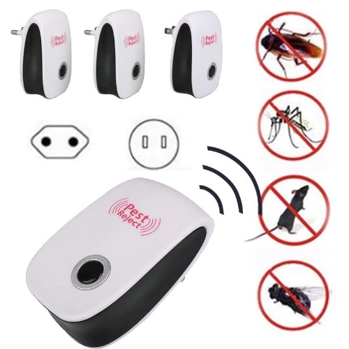 3 In 1 Electronic Ultrasonic Pest Repeller Reject Rat Mouse Repellent Anti Rodent