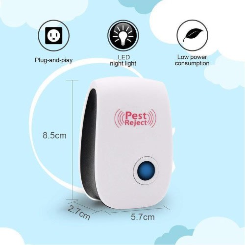 3 In 1 Electronic Ultrasonic Pest Repeller Reject Rat Mouse Repellent Anti Rodent