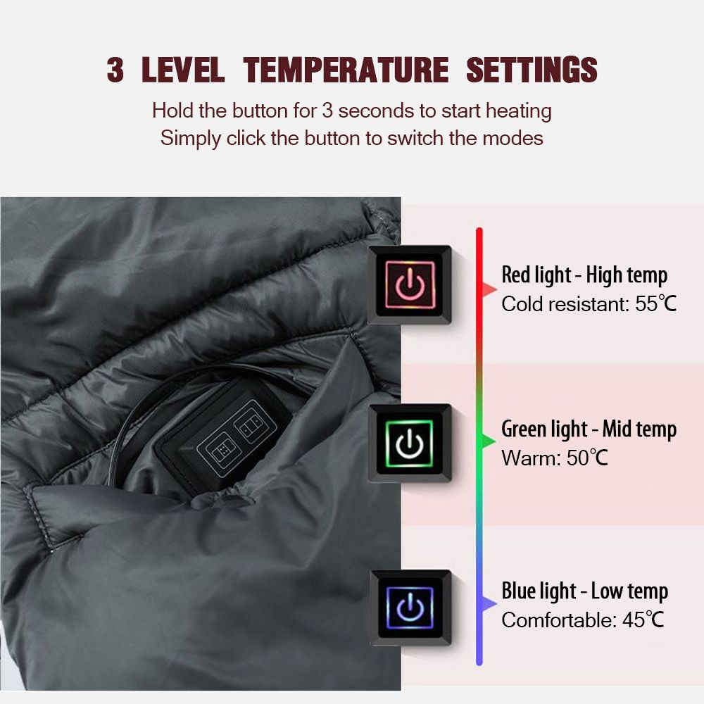 Dual Purpose Wearable USB Heated Blanket Electric Heating