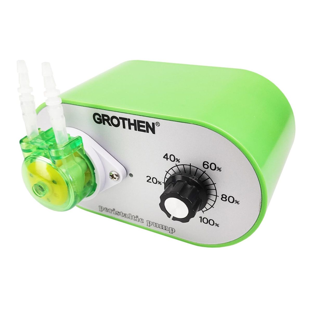 GROTHEN G329A Peristaltic Pump 100-240V 15ml/min-95ml/min Adjustable Flow Rate Food Grade Platinum Vulcanized Silicone Tube for DIY Aquarium Lab Chemical Analysis Dosing Additives