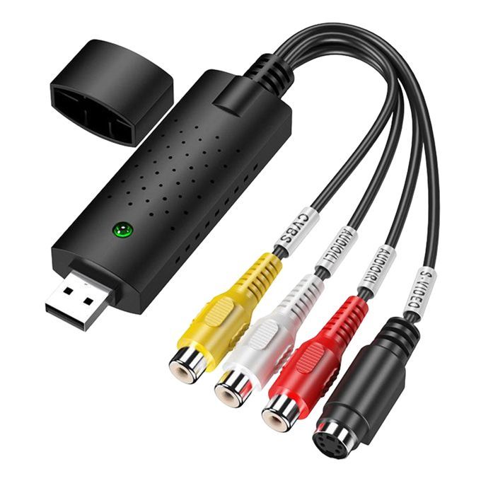 Portable Easy To Cap USB2.0 Audio Video Capture Card Adapter VHS To