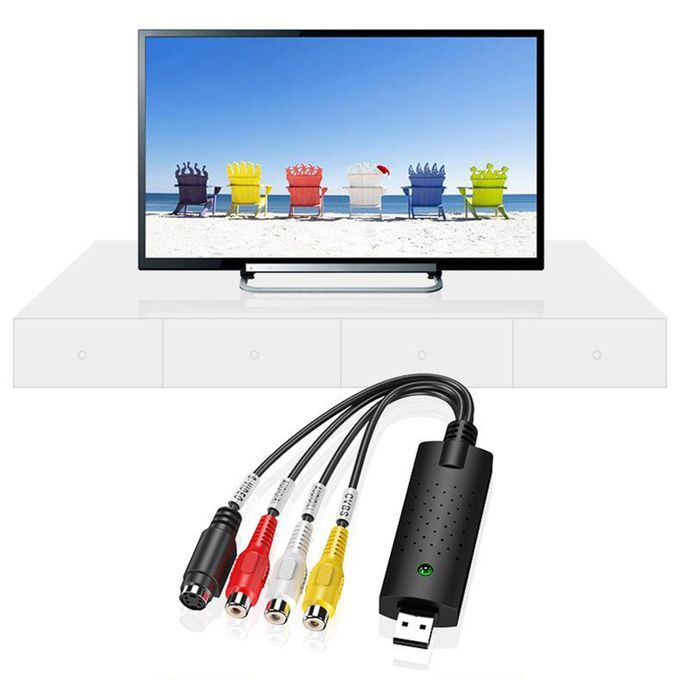 Portable Easy To Cap USB2.0 Audio Video Capture Card Adapter VHS To