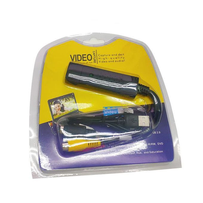 Portable Easy To Cap USB2.0 Audio Video Capture Card Adapter VHS To