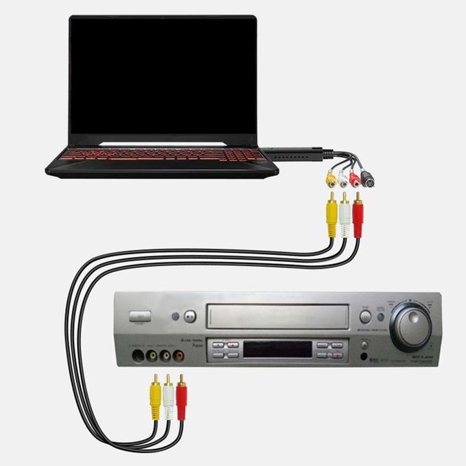 Portable Easy To Cap USB2.0 Audio Video Capture Card Adapter VHS To