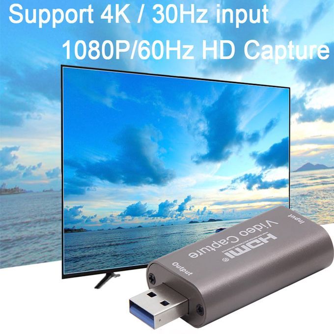 Mini 4K 1080P HDMI To USB 3.0 Video Capture Card Game Recording Live