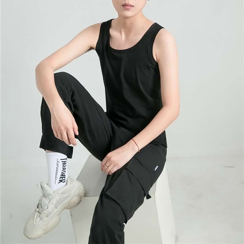 Chest Binder Vest Enhanced Bandage Inside For Trans Les Tomboy Breast Flattens Cotton Undershirt