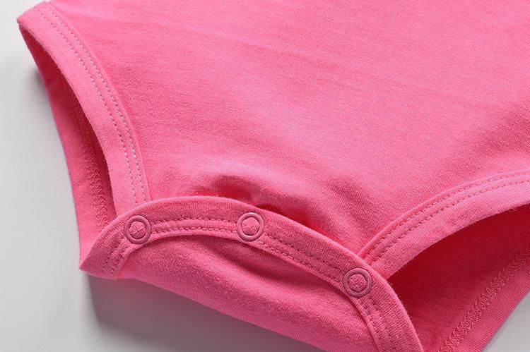 Summer Girls' Short Sleeved Kazakhstan Children's Clothing Infant Cotton Triangle Rompers
