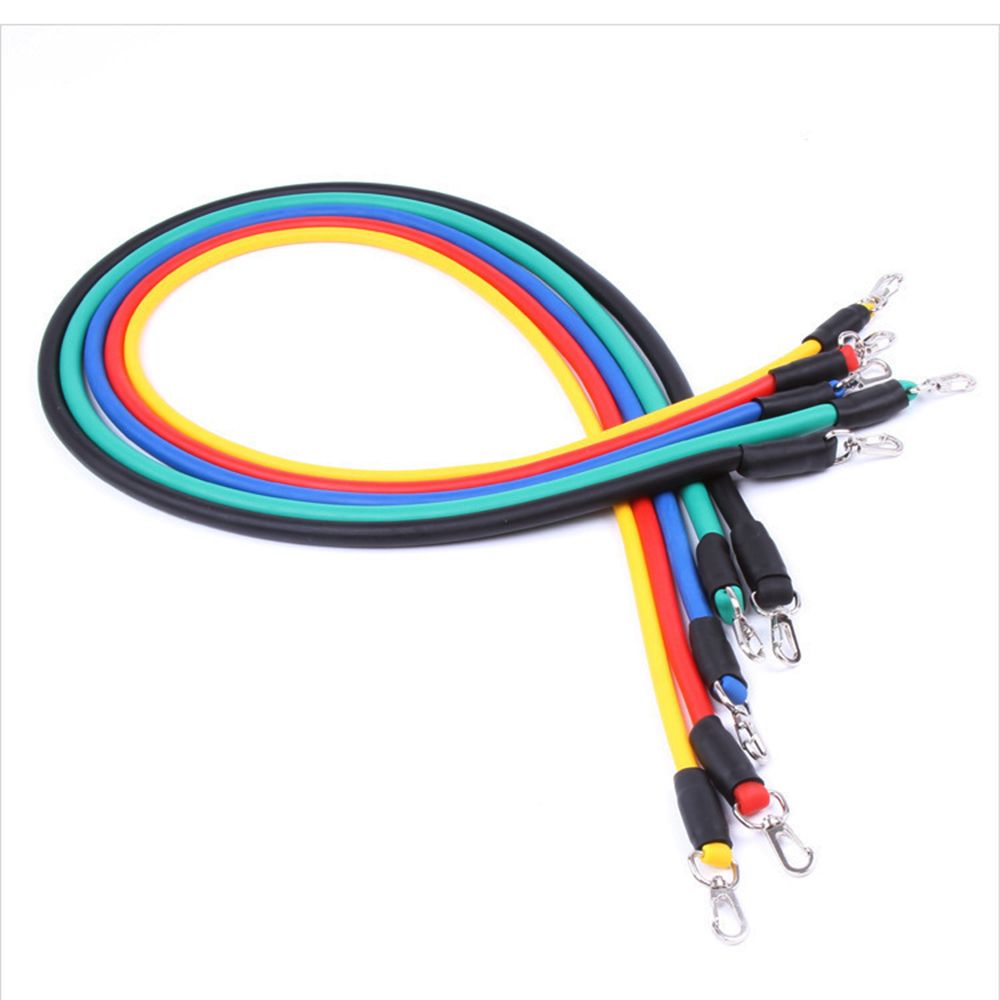 11pcs Resistance Bands Set Exercise Bands With Door Anchor