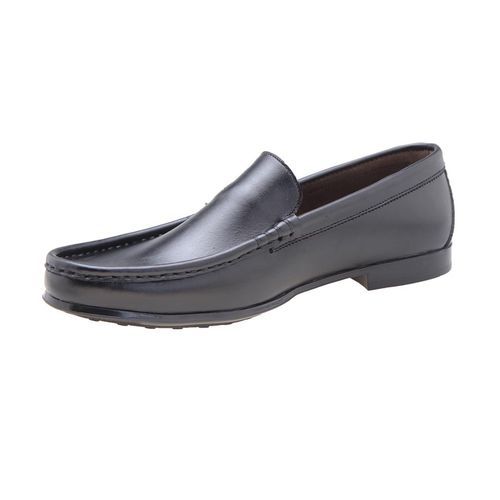 Loafers With Buckle Detail - Black