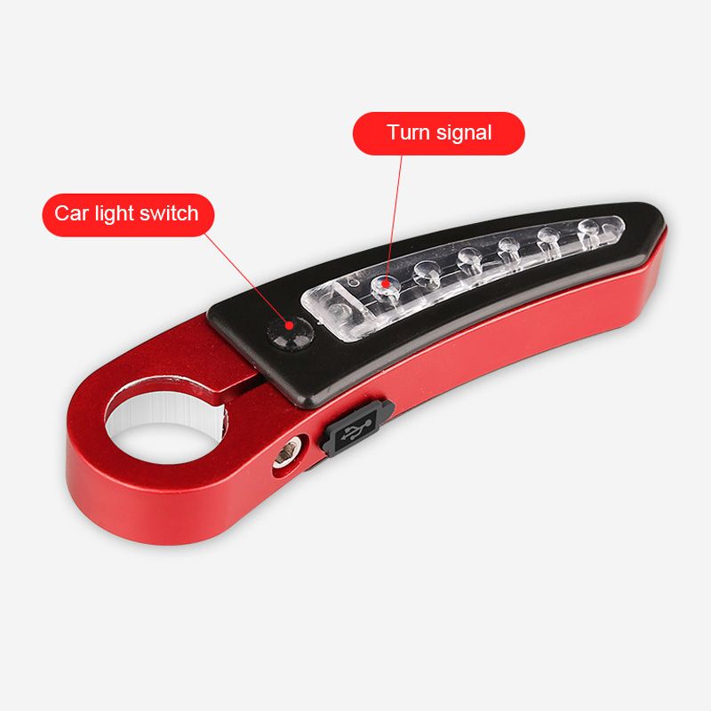 Bicycle Handlebar Ends With Solar Power Usb Recharegable