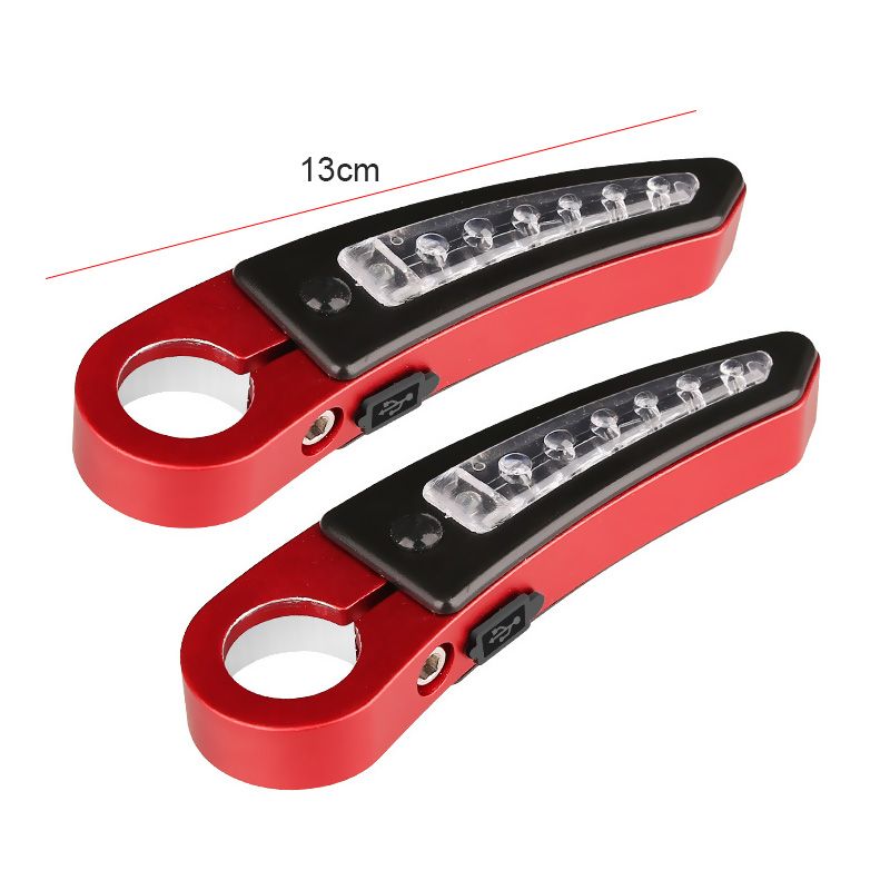 Bicycle Handlebar Ends With Solar Power Usb Recharegable