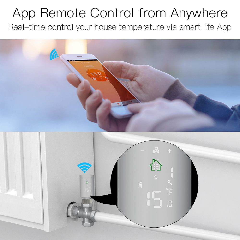 Tuya ZIGBEE3.0 Intelligent Radiator Actuator Programmable Thermostatic Radiator