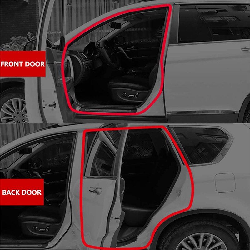 Auto Door Rubber Seal Strip Car Sealer L/U-type Cars Trunk Edge Seals Strips Sealing Adhesive