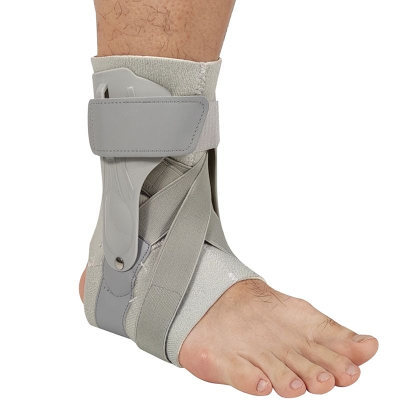 Adjustable Foot Protector Sprain Orthosis Ankle Support Joint Fixed Ankle  Stabilizer Sleeve Guard Sports Basketball S-Gray 1PCS