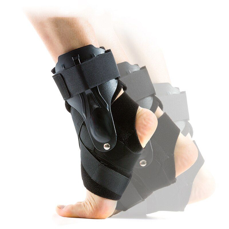 Adjustable Foot Protector Sprain Orthosis Ankle Support Joint Fixed Ankle  Stabilizer Sleeve Guard Sports Basketball S-Gray 1PCS