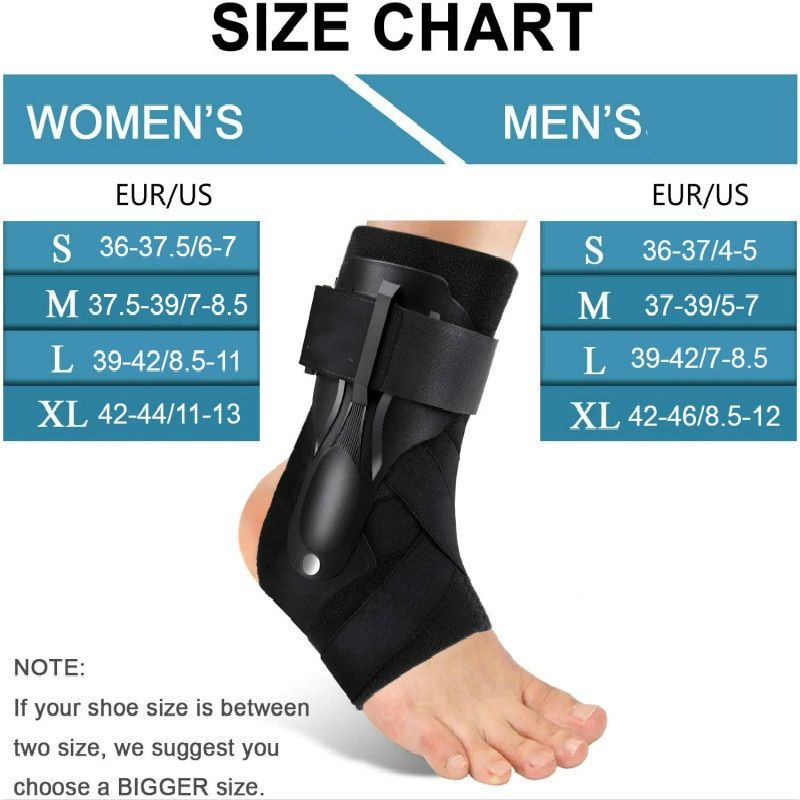 Adjustable Foot Protector Sprain Orthosis Ankle Support Joint Fixed Ankle  Stabilizer Sleeve Guard Sports Basketball S-Gray 1PCS