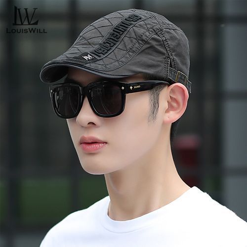 Mens Hat Outdoor Sunscreen Cap Berets Flat Cap
