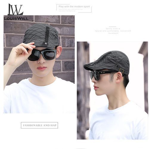 Mens Hat Outdoor Sunscreen Cap Berets Flat Cap