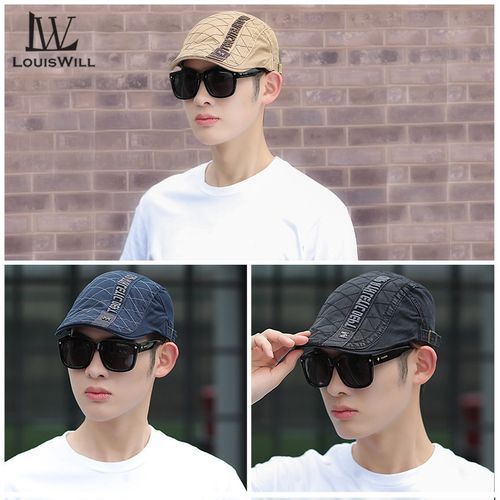 Mens Hat Outdoor Sunscreen Cap Berets Flat Cap