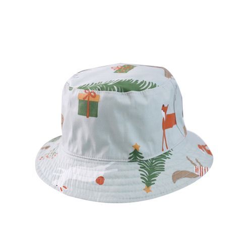 Unisex Kids Cartoon Dinosaur Fox Wide Brim Anti-UV Sunhat-