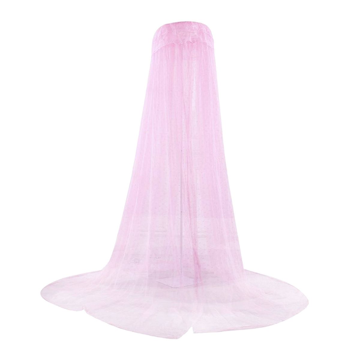 Mosquito Net Breathable Hanging Bed Canopy Portable For Light Pink
