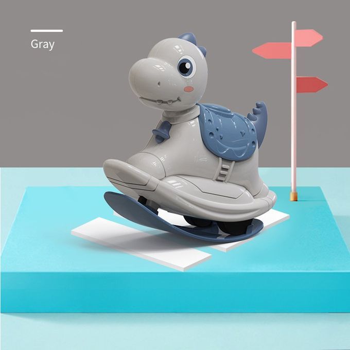 Kids Toy Ar Push-slide Horse Kindergarten Gift Ro King Inertial Pull Ba K Ar-grey-13.5*6.5*13 M